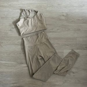 Adanola light beige workout set